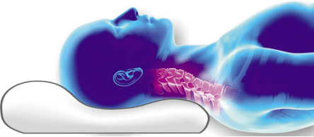 قرار دادن ستون فقرات روی بالش ارتوپدی